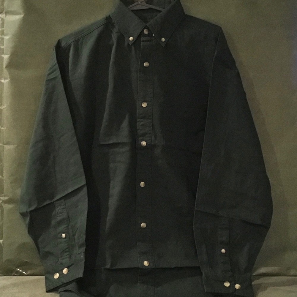 New Men’s LA Loving Green Button Down Dress Shirt - Small
